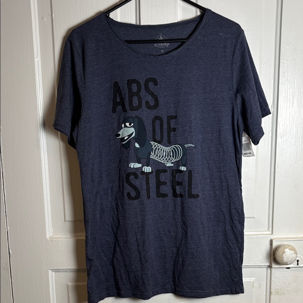 Disney’s Slinky Abs of Steel Adult T-shirt Size Medium NWT